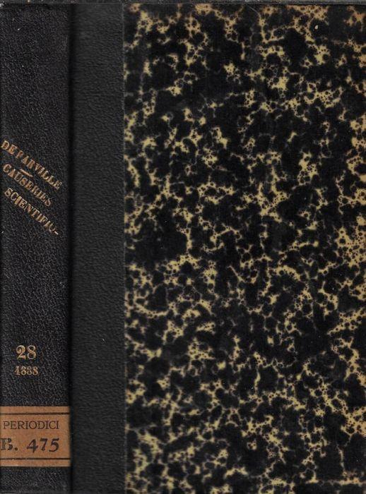 Causeries scientifiques vingt-huitième année 1888 - copertina