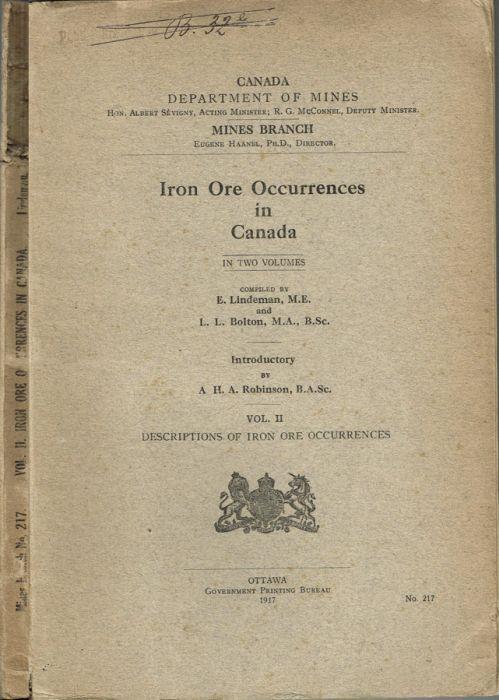 Iron Ore Occurrences in Canada - copertina