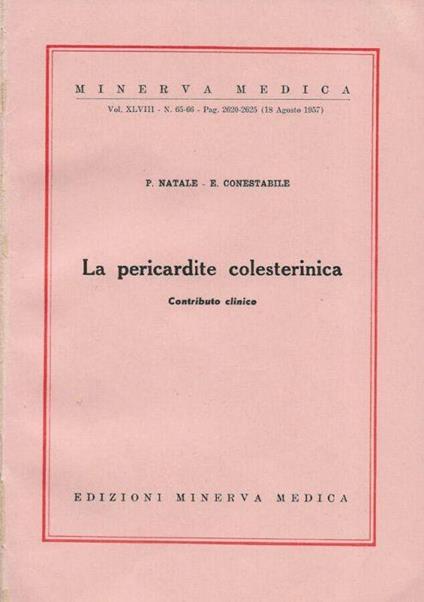 La pericardite colesterinica - copertina