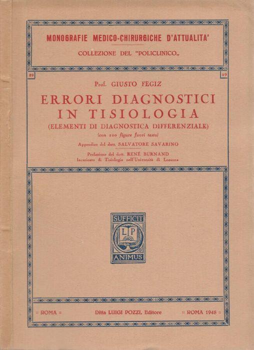 Errori diagnostici in Tisiologia (Elementi di diagnostica differenziale) - copertina