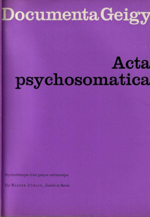 Acta psychosomatica - copertina