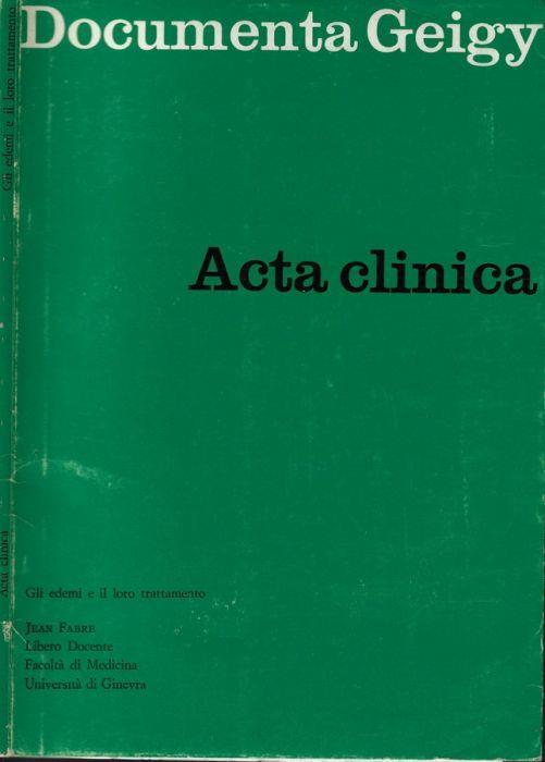 Acta clinica - copertina