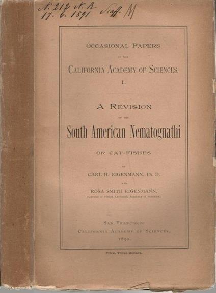 A revision of the South American Nematognathi - copertina