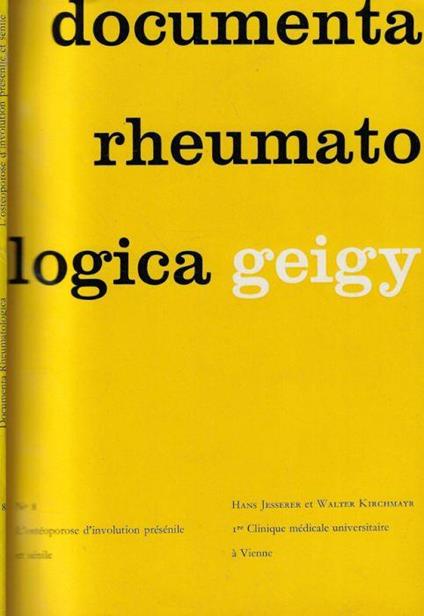 Documenta rheumatologica n. 8 - copertina