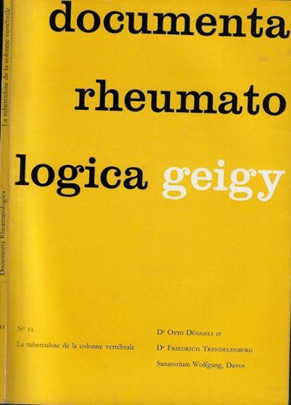Documenta rheumatologica n. 11 - copertina
