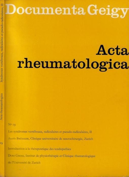 Acta rheumatologica n. 19 - copertina