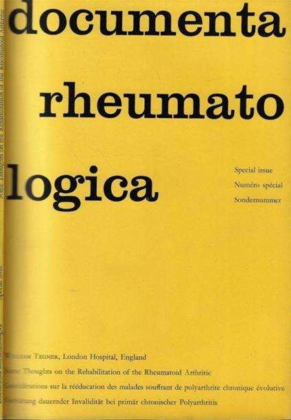 Documenta rheumatologica Numero speciale - copertina