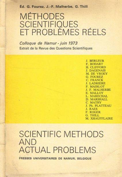 Methodes scientifiques et problemes réels - copertina