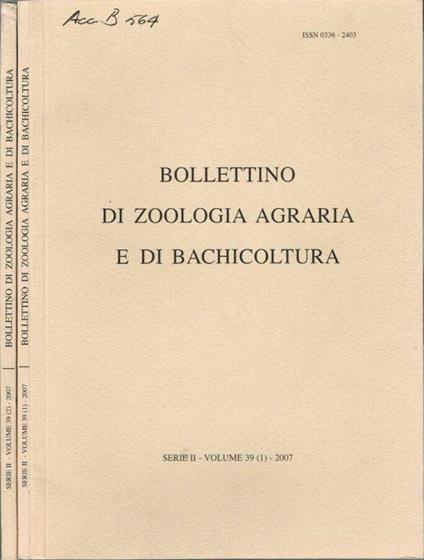 Bollettino di Zoologia Agraria e di Bachicoltura - copertina