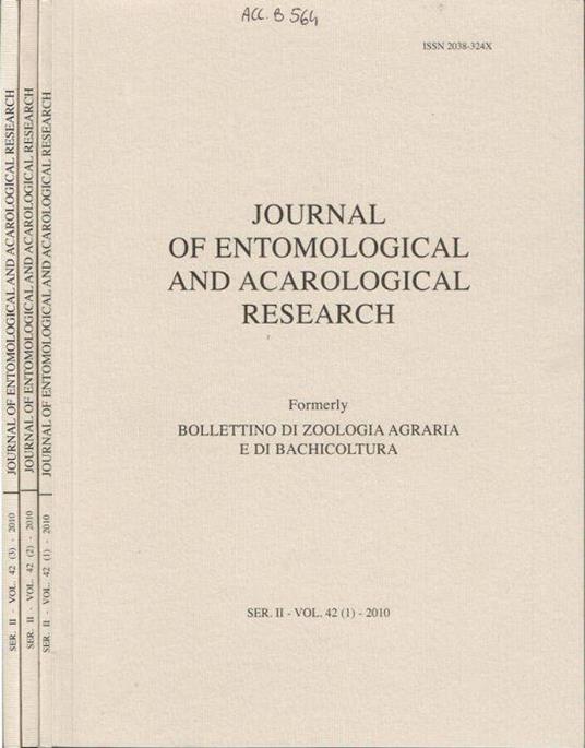 Journal of Entomological and Acarological Research - copertina