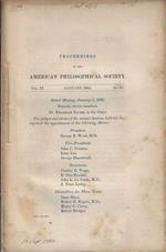 Proceedings of the American Philosophical Society Vol IX n. 67 1862