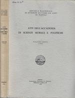Atti dell'Accademia di Scienze Morali e Politiche Volume LXXVI (1965)