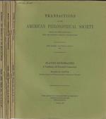 Transactions of the American Philosophical Society new series-volume 61 part 1, 2, 3, 4, 5, 7, 8