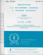 Bollettino dell'Accademia Gioenia di Scienze Naturali Vol. 34 N. 359, 360 2001