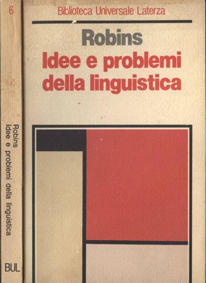 Idee e problemi della linguistica - Robert H. Robins - copertina