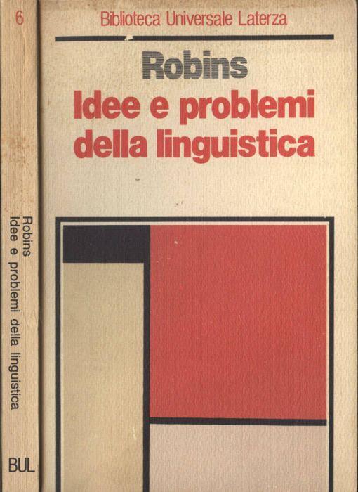 Idee e problemi della linguistica - Robert H. Robins - copertina