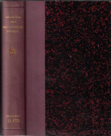 The edinburgh new philosophical journal, exhibiting a view of the progressive discoveries and improvements in the sciences and the arts october 1845-january 1846 - copertina