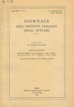 Giornale dell'Istituto italiano degli attuari. Anno XLIV, n.1-2, I e II semestre 1981