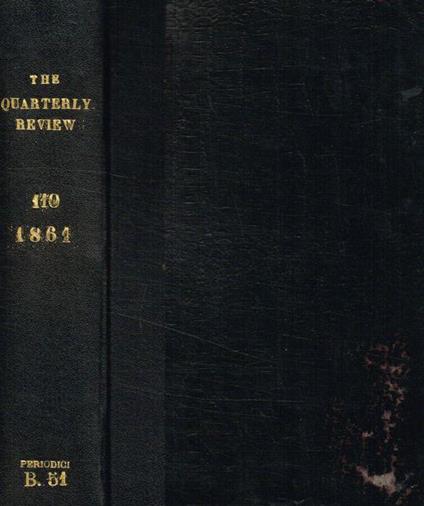 The Quarterly Review vol.110, n.219-220, july & october 1861 - copertina