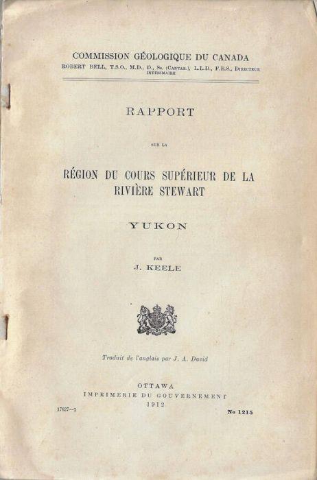 Rapport sur la région du cours supérieur de la rivière Stewart Yukon - copertina
