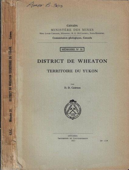 District de wheaton territoire du yukon - copertina