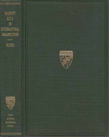 Majority Rule in International Organization - copertina