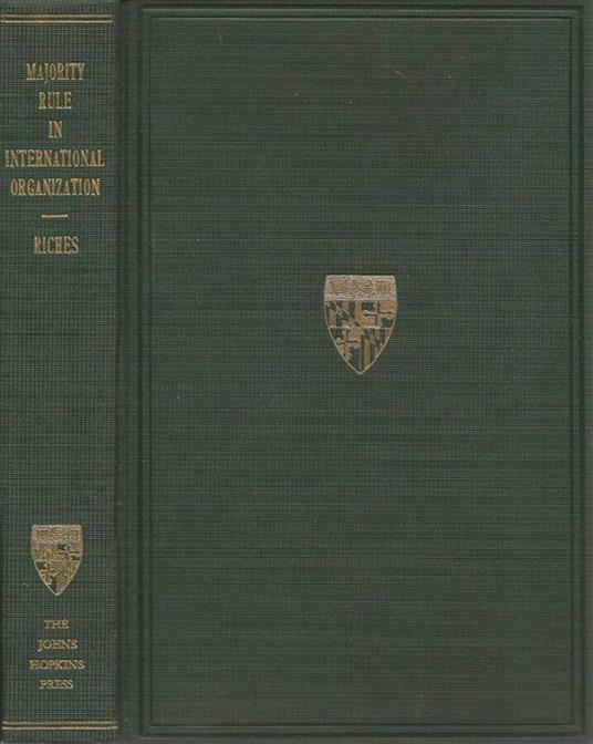 Majority Rule in International Organization - copertina