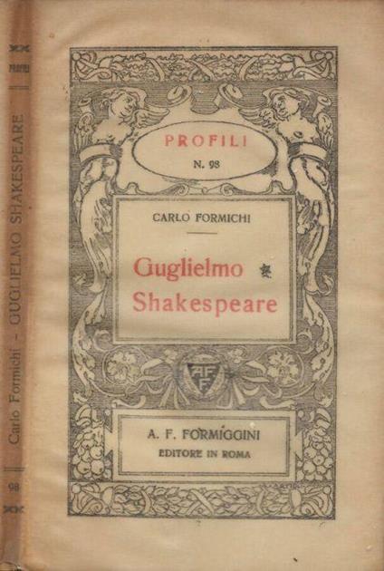 Guglielmo Shakespeare - Carlo Formichi - copertina