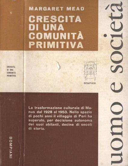 Crescita di una comunità primitiva - Margaret Mead - copertina