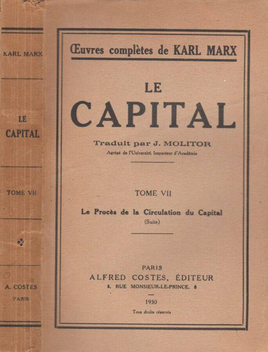 Le capital - Karl Marx - copertina