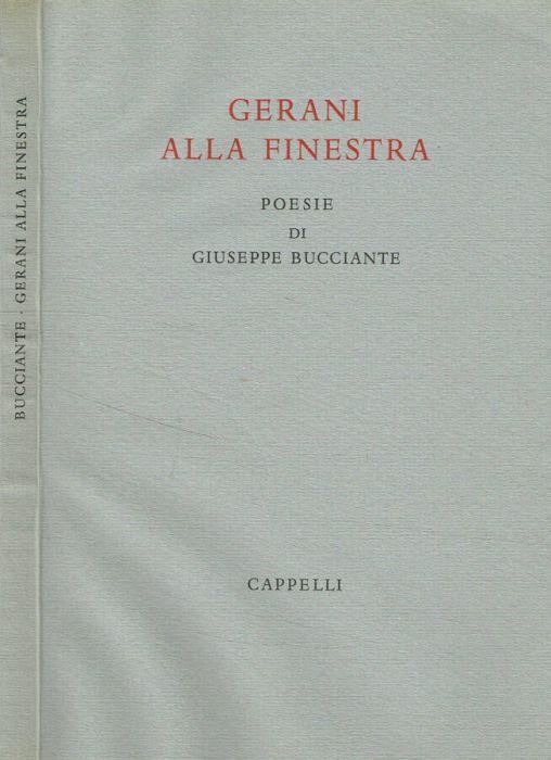 Gerani alla finestra - Giuseppe Bucciante - copertina