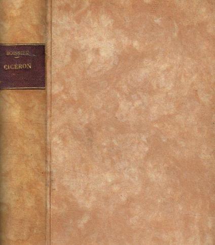 Ciceron et ses amis - Gaston Boissier - copertina