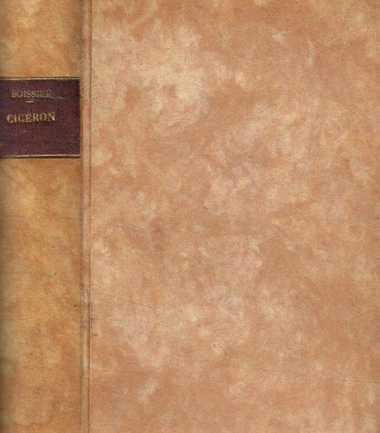 Ciceron et ses amis - Gaston Boissier - copertina