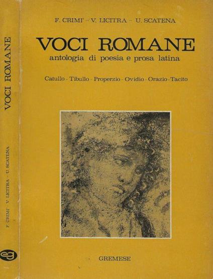 Voci romane - copertina