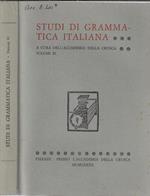 Studi di grammatica italiana Volume XI 1982