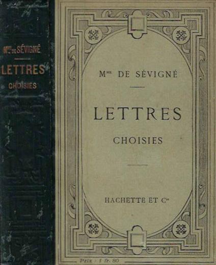 Lettres choises de Madame De Sevigne - copertina