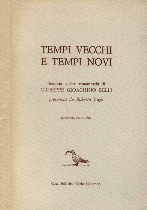 Tempi vecchi e tempi novi - copertina