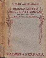Dizionarietto delle difficoltà per ben tradurre dall'italiano al francese