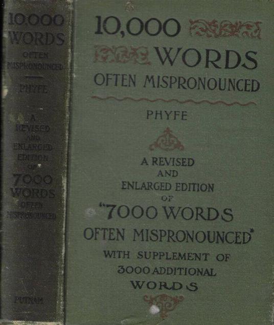 Ten thousand words often mispronounced - copertina