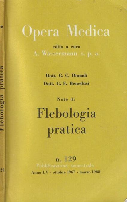 Note di flebologia pratica - copertina