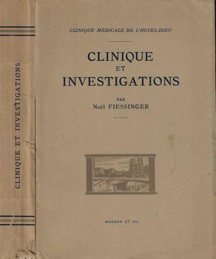 Clinique et investigations - copertina