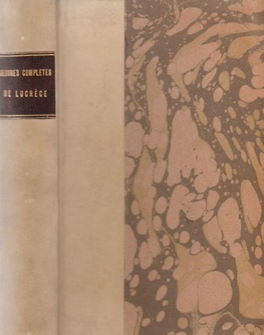 Oeuvres completes de Lucrece - copertina