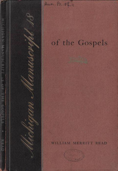 Michigan Manuscript 18 of the gospels - copertina