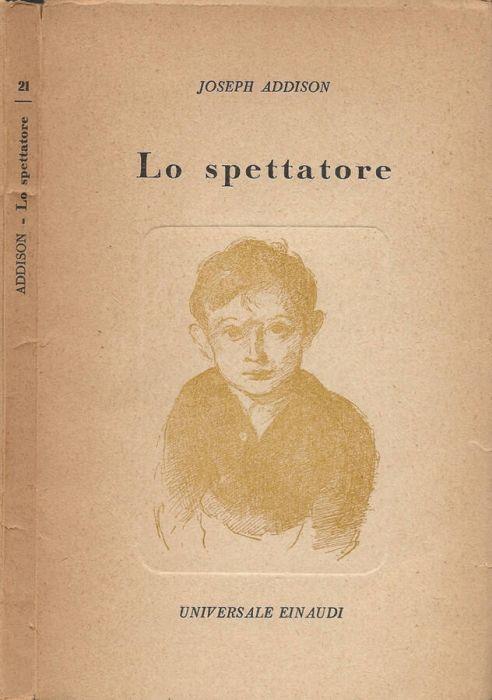 Lo spettatore - Joseph Addison - copertina