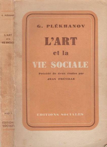 L' art et la vie sociale - copertina