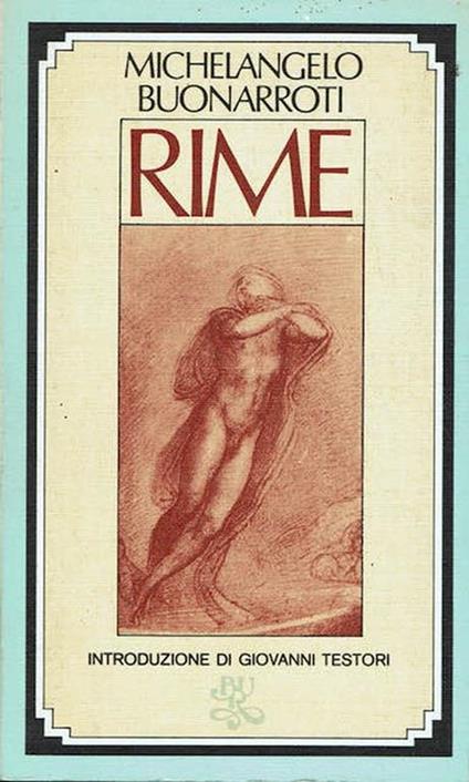 Rime - Michelangelo Buonarroti - copertina
