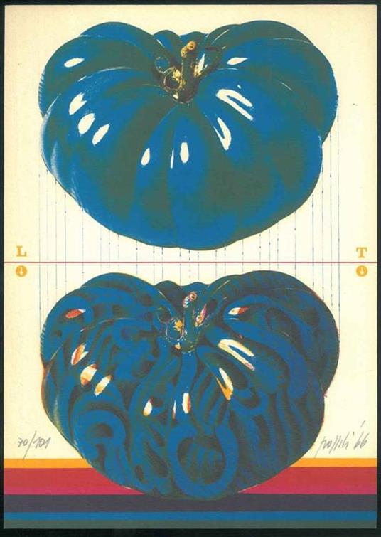 Litografia originale firmata e numerata. In allegato a: Concetto Pozzati con una presentazione di Edoardo Sanguineti - Concetto Pozzati - copertina