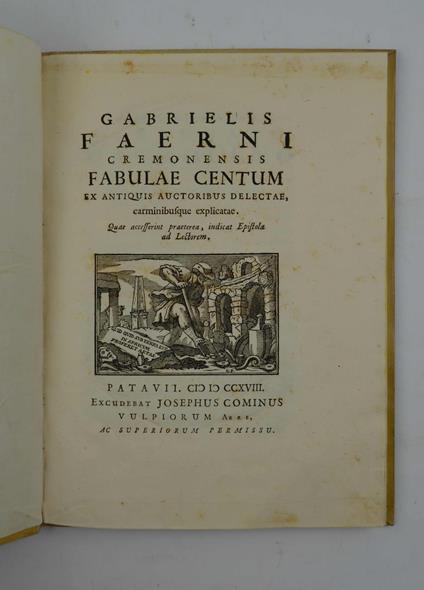Fabulae centum ex antiquis auctoribus delectae, carminibusque explicatae… - copertina
