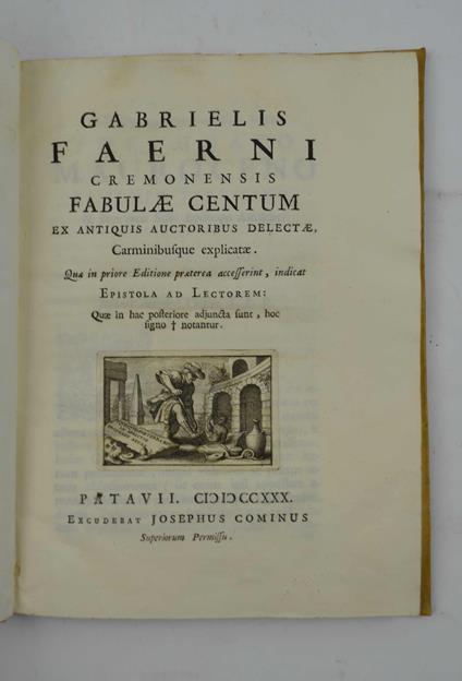 Fabulae centum ex antiquis auctoribus delectae, carminibusque explicatae… - copertina