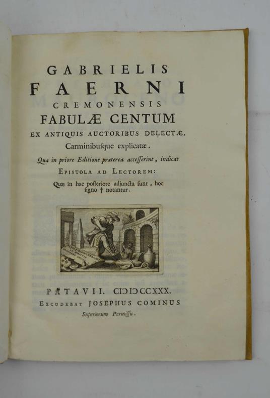 Fabulae centum ex antiquis auctoribus delectae, carminibusque explicatae… - copertina